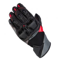 RĘKAWICE MOTOCYKLOWE REBELHORN FLUX 2 BLACK GREY FLUO RED 