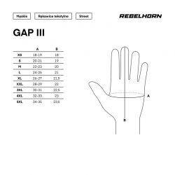 RĘKAWICE MOTOCYKLOWE REBELHORN GAP 3 BLACK FLUO YELLOW 