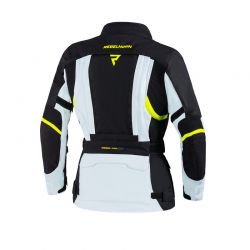 KURTKA MOTOCYKLOWA TEKSTYLNA DAMSKA REBELHORN HARDY 2 GREY BLACK FLUO YELLOW 