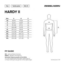 KURTKA MOTOCYKLOWA TEKSTYLNA REBELHORN HARDY 2 BLACK 
