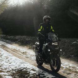 SPODNIE MOTOCYKLOWE TEKSTYLNE REBELHORN HARDY 2 BLACK GREY 