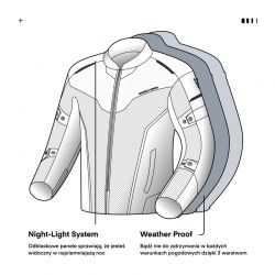 KURTKA MOTOCYKLOWA TEKSTYLNA REBELHORN HIFLOW 4 BLACK 
