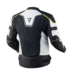 KURTKA MOTOCYKLOWA TEKSTYLNA REBELHORN HIFLOW 4 BLACK SILVER FLUO YELLOW 