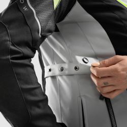 KURTKA MOTOCYKLOWA TEKSTYLNA DAMSKA REBELHORN HIFLOW 5 BLACK GREY FLUO YELLOW 