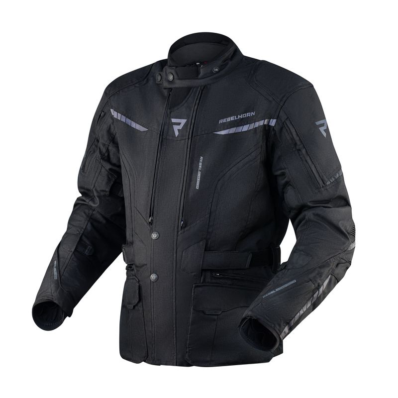 KURTKA MOTOCYKLOWA TEKSTYLNA REBELHORN HIKER 3 BLACK 