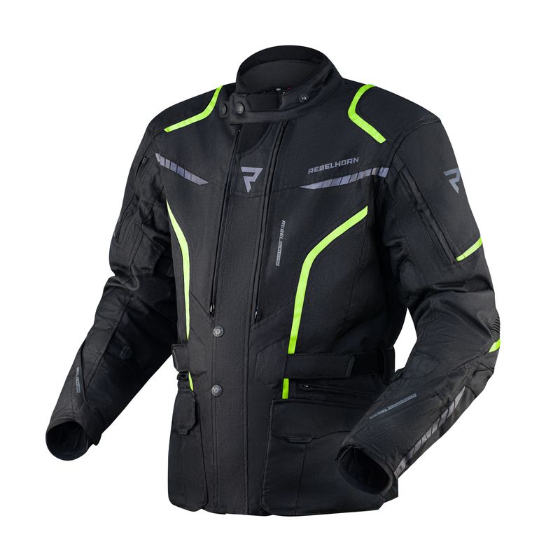 KURTKA MOTOCYKLOWA TEKSTYLNA REBELHORN HIKER 3 BLACK FLUO YELLOW KURTKA MOTOCYKLOWA TEKSTYLNA REBELHORN HIKER 3 BLACK FLUO YELLOW