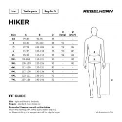 SPODNIE MOTOCYKLOWE TEKSTYLNE REBELHORN HIKER 3 BLACK 