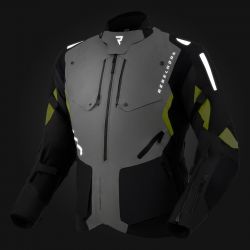 KURTKA MOTOCYKLOWA TEKSTYLNA REBELHORN HIKER 4 BLACK GREY FLUO YELLOW 