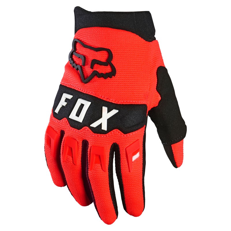 RĘKAWICE FOX JUNIOR DIRTPAW FLUORESCENT RED  ENDURO CROSS