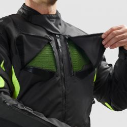 KURTKA MOTOCYKLOWA TEKSTYLNA REBELHORN HIKER 4 BLACK ANTHRACITE FLUO YELLOW 