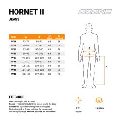 JEANSY MOTOCYKLOWE OZONE HORNET 2 WASHED BLACK 28/34