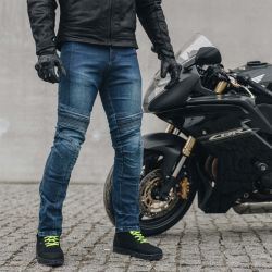JEANSY MOTOCYKLOWE OZONE HORNET 2 WASHED BLUE 28/32