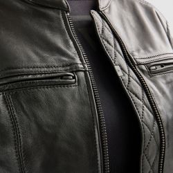 KURTKA MOTOCYKLOWA SKÓRZANA DAMSKA REBELHORN HUNTER 2 BLACK 