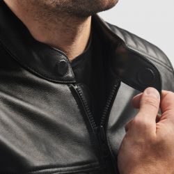 KURTKA MOTOCYKLOWA SKÓRZANA REBELHORN HUNTER 2 BLACK 