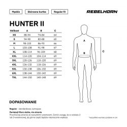 KURTKA MOTOCYKLOWA SKÓRZANA REBELHORN HUNTER 2 BLACK 