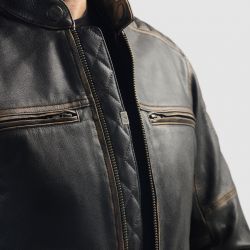 KURTKA MOTOCYKLOWA SKÓRZANA REBELHORN HUNTER 2 VINTAGE BROWN 