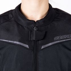 KURTKA MOTOCYKLOWA TEKSTYLNA DAMSKA OZONE JET 2 BLACK 