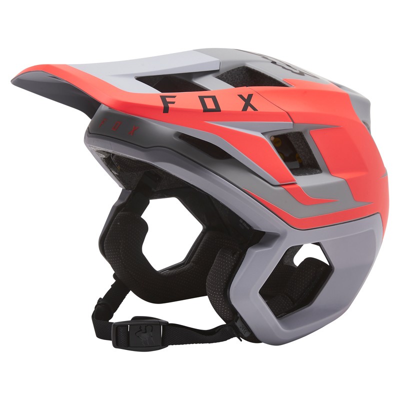 KASK ROWEROWY FOX DROPFRAME PRO SIDESWIPE LIGHT GREY  ENDURO CROSS