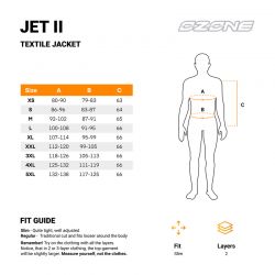 KURTKA MOTOCYKLOWA TEKSTYLNA OZONE JET 2 BLACK 