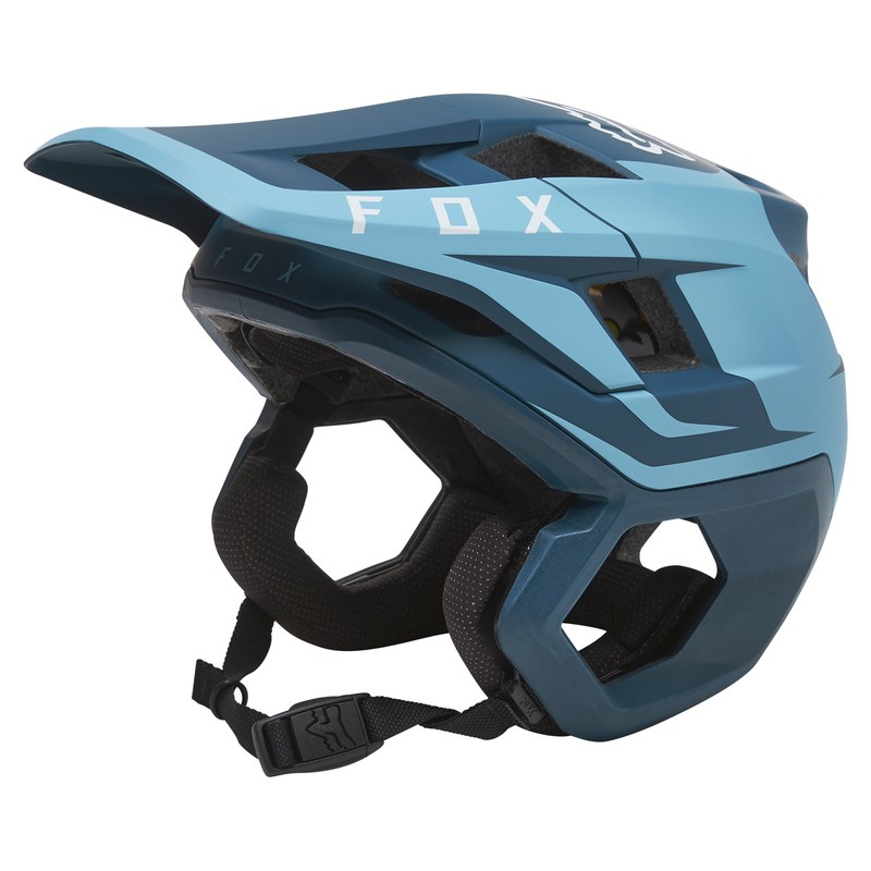 KASK ROWEROWY FOX DROPFRAME PRO SIDESWIPE LIGHT BLUE  ENDURO CROSS