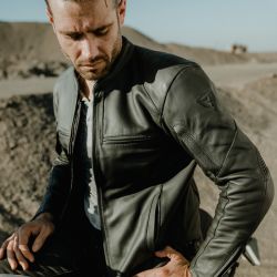 KURTKA MOTOCYKLOWA SKÓRZANA REBELHORN RUNNER 3 BLACK 