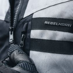 KURTKA MOTOCYKLOWA TEKSTYLNA REBELHORN SCANDAL 2 SILVER BLACK 
