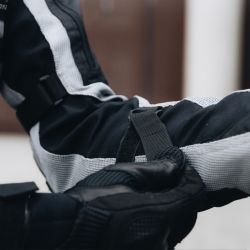 KURTKA MOTOCYKLOWA TEKSTYLNA REBELHORN SCANDAL 2 SILVER BLACK 