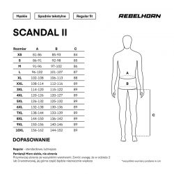 SPODNIE MOTOCYKLOWE TEKSTYLNE REBELHORN SCANDAL 2 BLACK 
