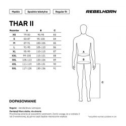 SPODNIE MOTOCYKLOWE TEKSTYLNE REBELHORN THAR 2 BLACK 