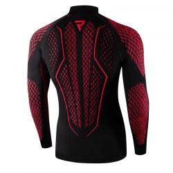 KOSZULKA TERMOAKTYWNA Z DŁUGIM RĘKAWEM REBELHORN THERM 2 BLACK RED 