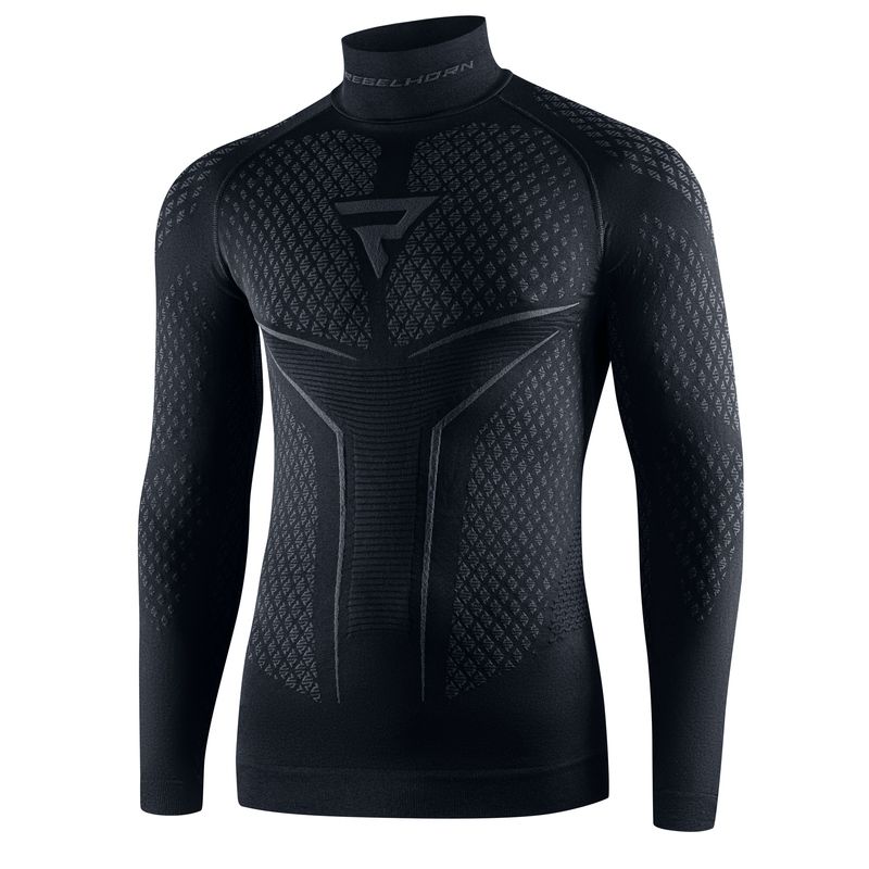 KOSZULKA TERMOAKTYWNA Z DŁUGIM RĘKAWEM REBELHORN THERM 2 BLACK GREY 