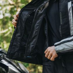 KURTKA MOTOCYKLOWA TEKSTYLNA OZONE TOUR 3 BLACK 