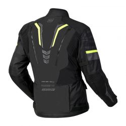KURTKA MOTOCYKLOWA TEKSTYLNA OZONE TOUR 3 BLACK FLUO YELLOW 