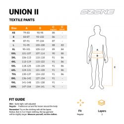 SPODNIE MOTOCYKLOWE TEKSTYLNE OZONE UNION 2 BLACK 