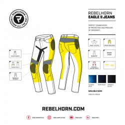 SPODNIE JEANS REBELHORN EAGLE II DARK BLUE 