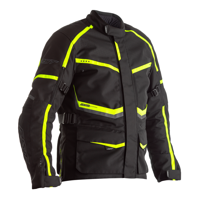 KURTKA TEKSTYLNA RST MAVERICK CE BLACK/NEON  (2361)