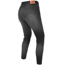 JEANSY MOTOCYKLOWE DAMSKIE REBELHORN CLASSIC 3 SKINNY FIT WASHED BLACK W24L28