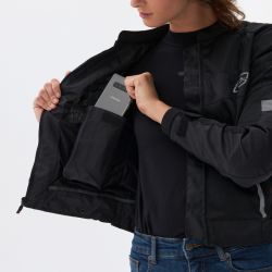 KURTKA MOTOCYKLOWA TEKSTYLNA DAMSKA OZONE DART BLACK 