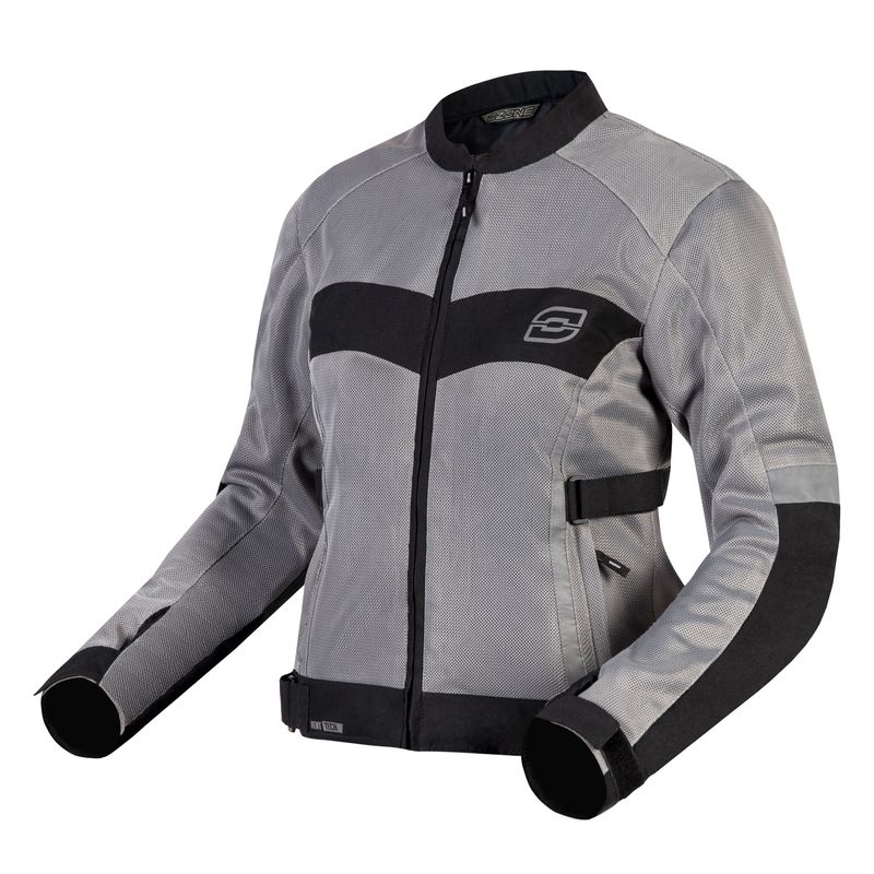 KURTKA MOTOCYKLOWA TEKSTYLNA DAMSKA OZONE DART SILVER BLACK 