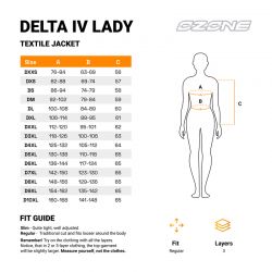 KURTKA MOTOCYKLOWA TEKSTYLNA DAMSKA OZONE DELTA 4 BLACK 