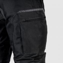 SPODNIE MOTOCYKLOWE TEKSTYLNE DAMSKIE OZONE FLOW BLACK 