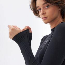 KOSZULKA TERMOAKTYWNA Z DŁUGIM RĘKAWEM DAMSKA REBELHORN FREEZE 2 BLACK 
