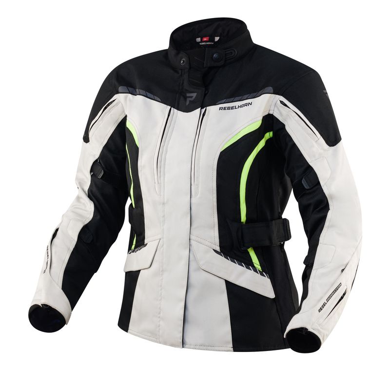 KURTKA MOTOCYKLOWA TEKSTYLNA DAMSKA REBELHORN HIKER 3 BLACK GREY FLUO YELLOW KURTKA MOTOCYKLOWA TEKSTYLNA DAMSKA REBELHORN HIKER 3 BLACK GREY FLUO YELLOW