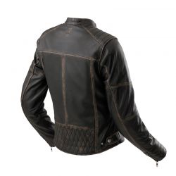 KURTKA MOTOCYKLOWA SKÓRZANA DAMSKA REBELHORN HUNTER 2 VINTAGE BROWN 