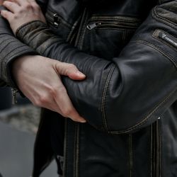 KURTKA MOTOCYKLOWA SKÓRZANA DAMSKA REBELHORN HUNTER PRO VINTAGE BLACK 