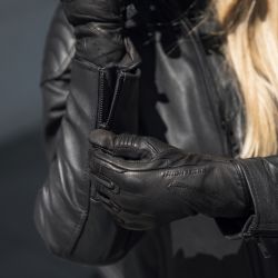 KURTKA MOTOCYKLOWA SKÓRZANA DAMSKA REBELHORN IMPALA BLACK 