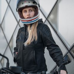 KURTKA MOTOCYKLOWA SKÓRZANA DAMSKA REBELHORN IMPALA BLACK 