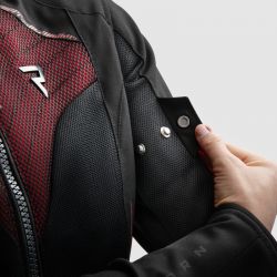 KURTKA MOTOCYKLOWA TEKSTYLNA DAMSKA REBELHORN JAX BLACK RED 