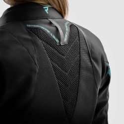 KURTKA MOTOCYKLOWA TEKSTYLNA DAMSKA REBELHORN JAX BLACK BLUE LAGOON 