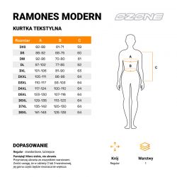 KURTKA MOTOCYKLOWA SKÓRZANA DAMSKA OZONE RAMONES MODERN MATT BLACK 